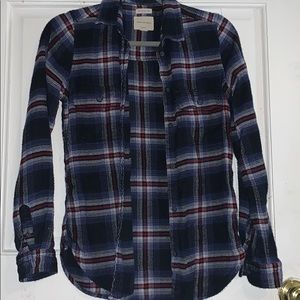 Blue and red plaid flannel !